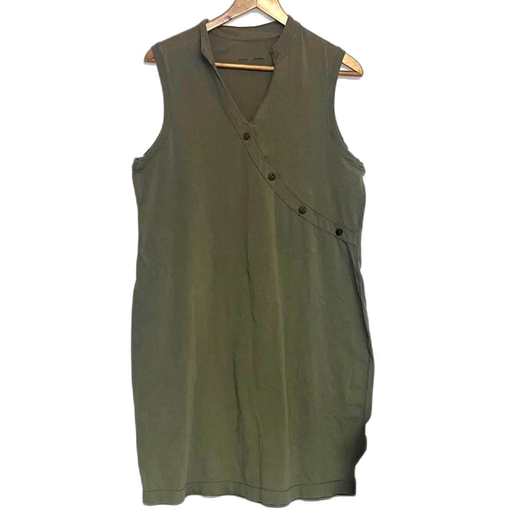 Neon Buddha Sz XL Olive Midi Dress, Yoga, Boho, Meditation, Comfort, Nirvana
